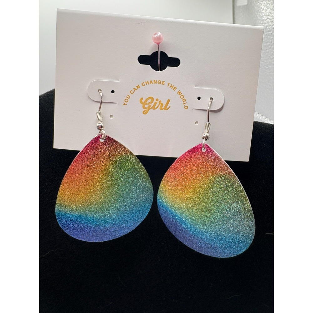 You Can Change The World MultiColor Dangle Earrings